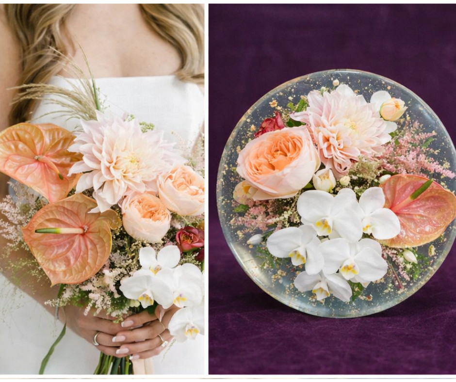 6" Timeless Bloom – Petite Heirloom Series - 3D Flowers