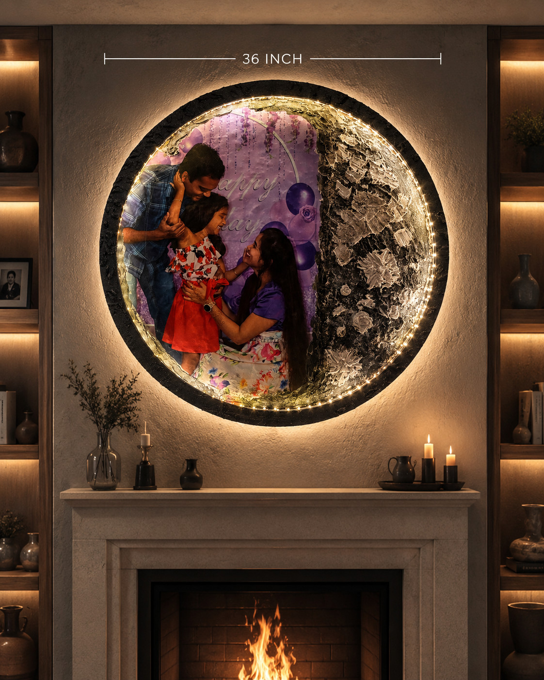 Personalized Moon Memory Art